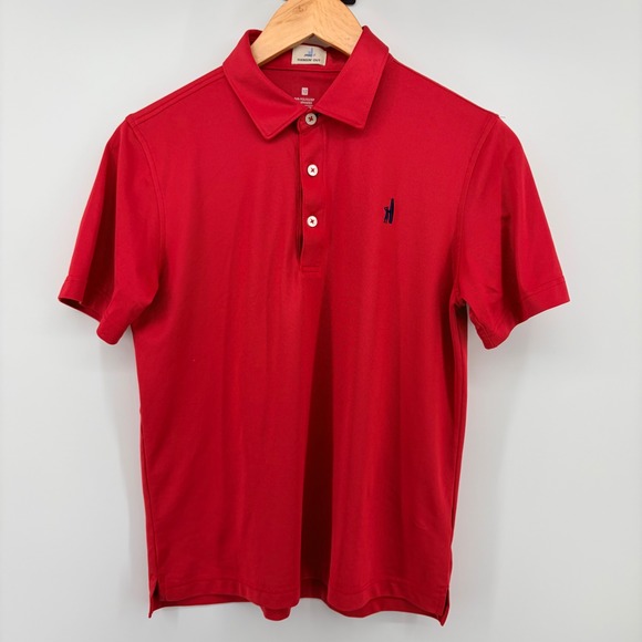 Johnnie-O Kids Hangin Out Polo Shirts Lot of 2 Red Blue Size 12 Short Sleeve - Picture 2 of 7